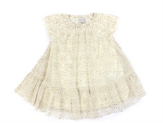 Huttelihut eggnog gold glitter dress